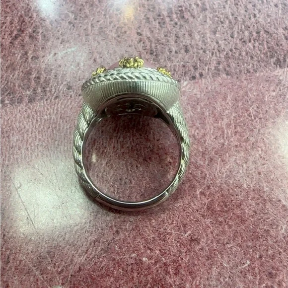 Judith Ripka Sterling silver pink pearl ring - Picture 4 of 5